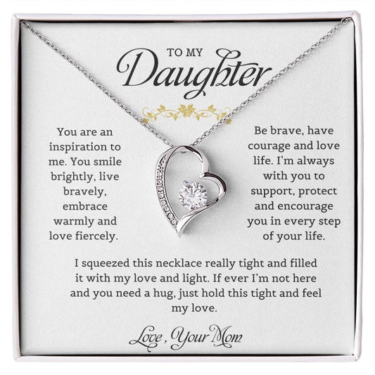 To My Daughter | You Are An Inspiration To Me - Forever Love Necklace